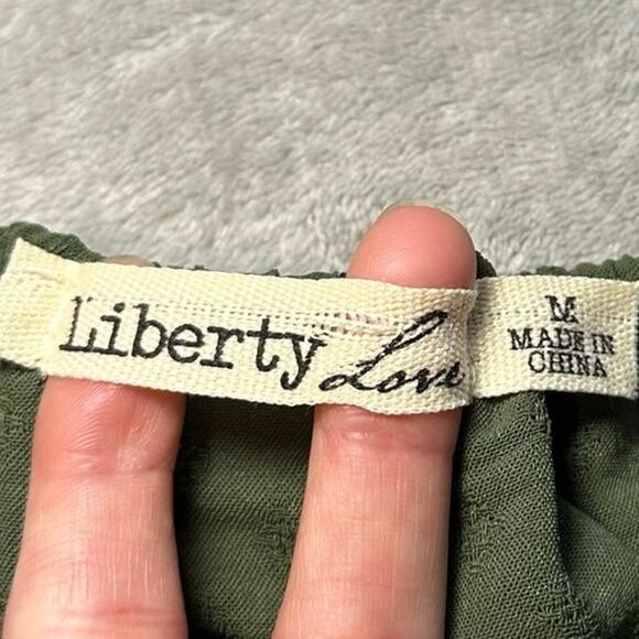 Liberty Love Dress Size M Green Milkmaid Festival Peasant Cottagecore Boho NEW - Picture 9 of 12